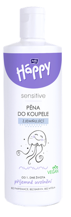 HAPPY   Sensitive bath foam, 400 ml