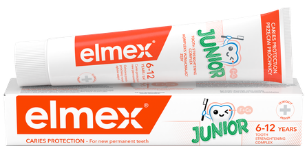 ELMEX Junior (6-12) zobu pasta, 75 ml