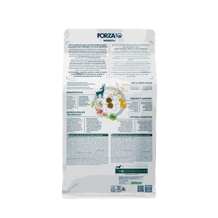 FORZA10 Monodiet Mini Adult Ar Briedi Un Kartupeļiem, Suņiem sausā barība, 1.5 kg