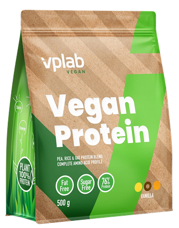 VPLAB Vegan Protein Vanilla powder, 500 g