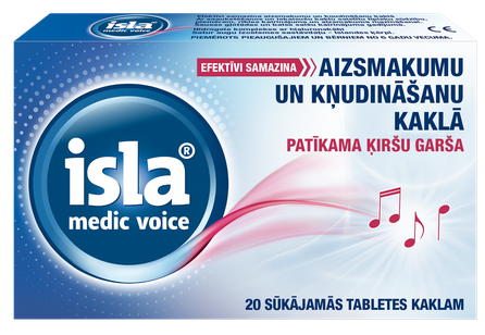 ISLA Medic Voice sūkājamās tabletes, 20 gab.