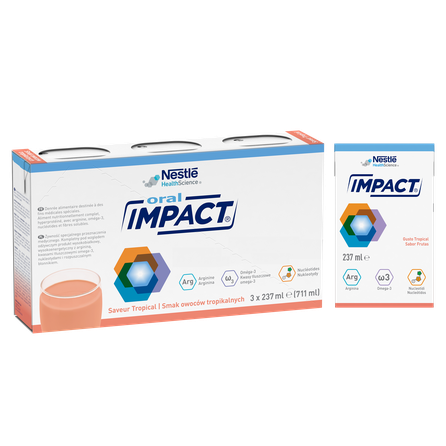 NESTLE Impact Oral with tropical fruit flavour, 237 ml, 3 pcs.