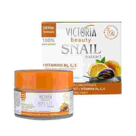 VICTORIA BEAUTY Snail Extract + Vitamins B5, C, E face cream, 50 ml