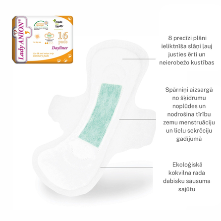 LADY ANION Dayliner pads, 16 pcs.