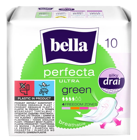 BELLA Ultra Green pads, 10 pcs.