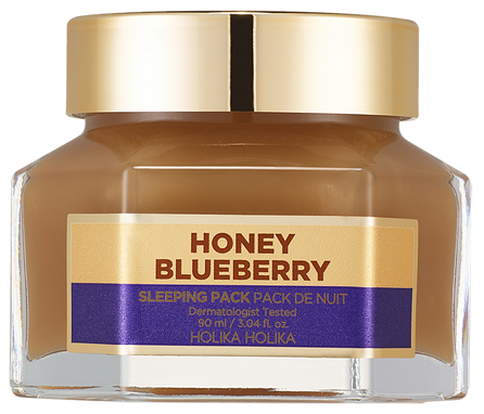 HOLIKA HOLIKA Honey Sleeping Pack (Blueberry Honey) sejas maska, 90 ml