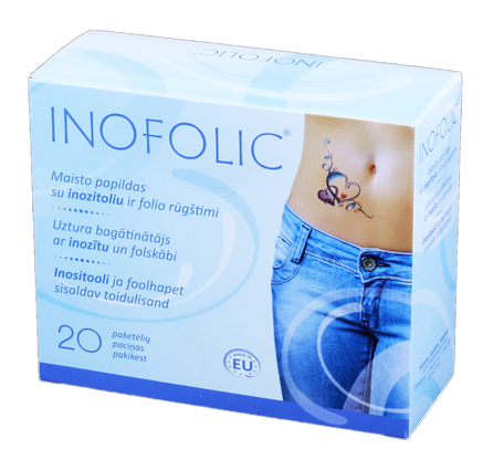 INOFOLIC with inositol and folic acid sachets, 20 pcs.