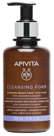 APIVITA Face & Eyes attīrošas putas, 200 ml