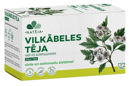 NATĒJA Боярышник чай в пакетиках, 24 шт.