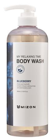 MIZON My Relaxing Time [Blueberry] dušas želeja, 800 ml