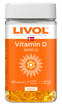 LIVOL  Extra Vitamin D 4000 IU kapsulas, 120 gab.