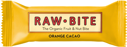 RAWBITE Organic Orange Cacao bar, 50 g