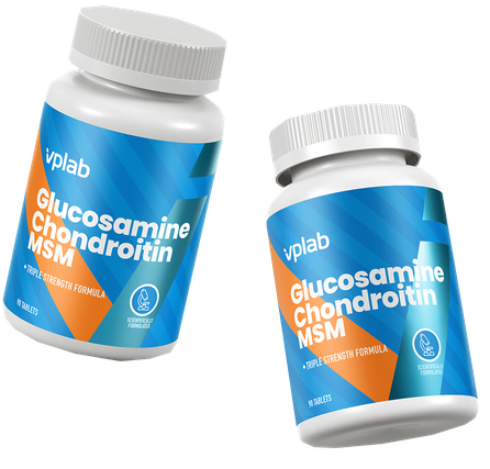VPLAB GLUCOSAMINE & CHONDROITIN & MSM таблетки, 90 шт.