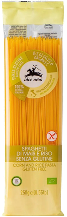 ALCE NERO Bio Spaghetti pasta, 250 g