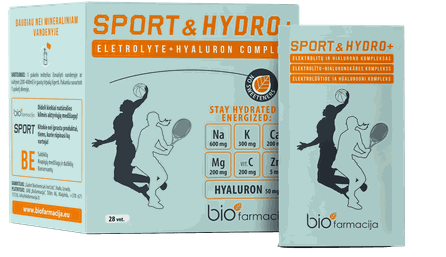 BIOFARMACIJA Sport & Hydro+ paciņas, 28 gab.
