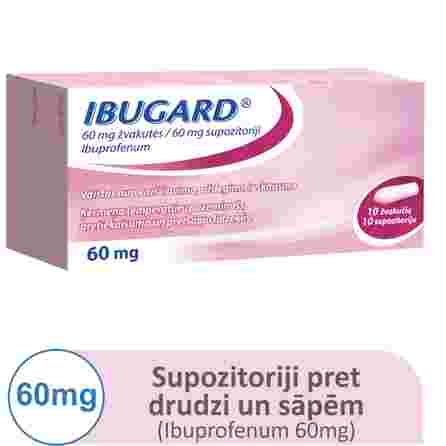 IBUGARD 60 mg suppositories, 10 pcs.