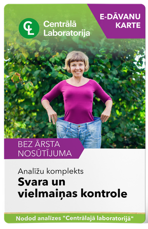 CENTRĀLĀ LABORATORIJA Weight Control and Metabolism test package, 1 pcs.