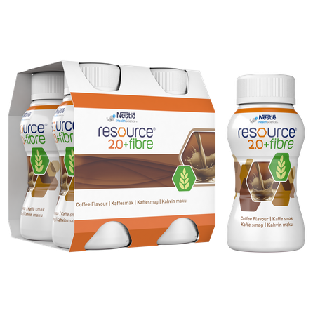 NESTLE Resource 2.0 Fibre with coffee flavour, 200 ml, 4 pcs.