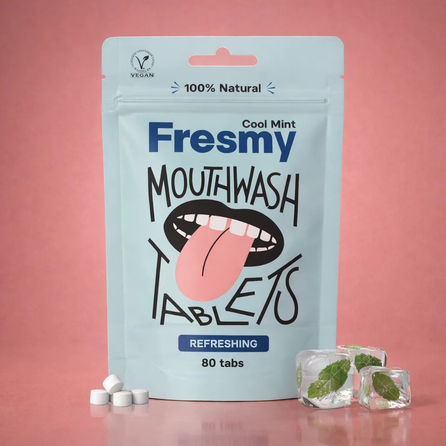 FRESMY Mouthwash Cool Mint tablets, 80 pcs.