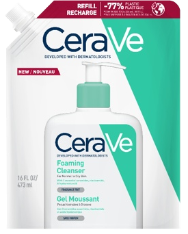 CERAVE Foaming (refill) attīroša želeja, 473 ml