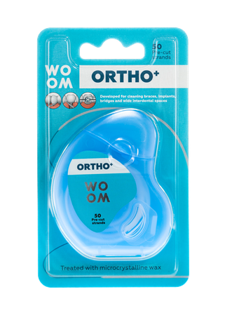 WOOM Ortho +  Griezts zobu diegs, 50 gab.