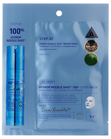 VT COSMETICS Hydrop Reedle Shot 100hL 2-Step auduma sejas maska, 1 gab.