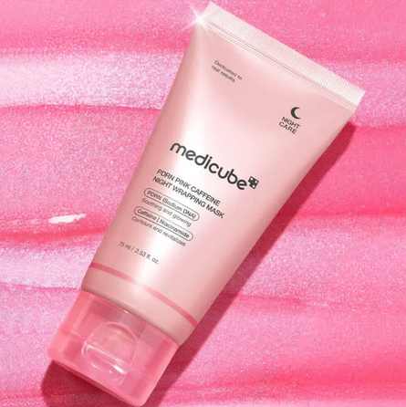 MEDICUBE PDRN Pink Caffeine Night Wrapping facial mask, 75 ml