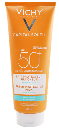 VICHY Capital Soleil Fresh Protective SPF 50+ pieniņš, 300 ml
