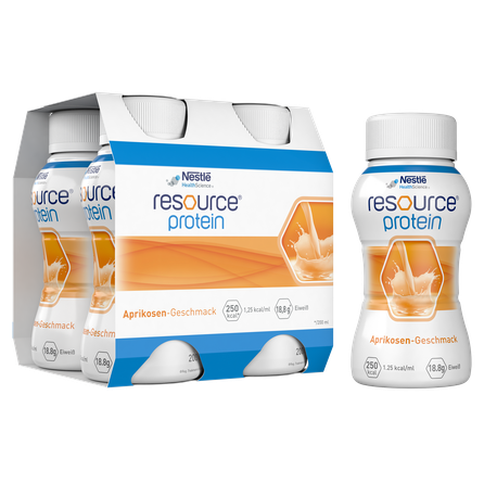 NESTLE Resource Protein with apricot flavour, 200 ml, 4 pcs.
