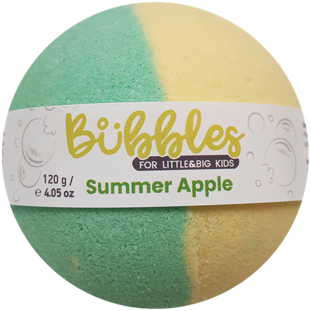 BUBBLES Summer Apple бомба-гейзер для ванны, 120 г