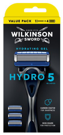 WILKINSON SWORD Hydro5 4 maiņas kasetnes + skuveklis, 1 gab.