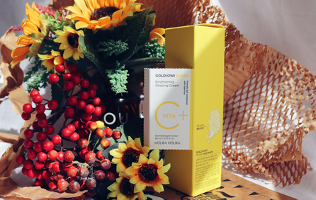 HOLIKA HOLIKA Gold Kiwi Vita C+ Brightening Sleeping крем для лица, 80 мл