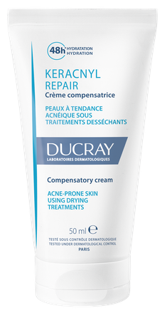 DUCRAY Keracnyl Repair Compensatory sejas krēms, 50 ml