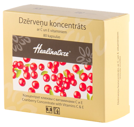 HEALINATURE Cranberry concentrate capsules, 80 pcs.