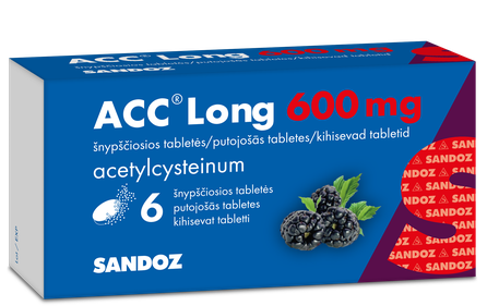ACC LONG 600 mg effervescent tablets, 6 pcs.