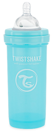 TWISTSHAKE Anti-Colic 2+ м. (голубая) бутылочка, 260 мл