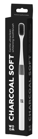 WOOM Charcoal Soft зубная щётка, 1 шт.