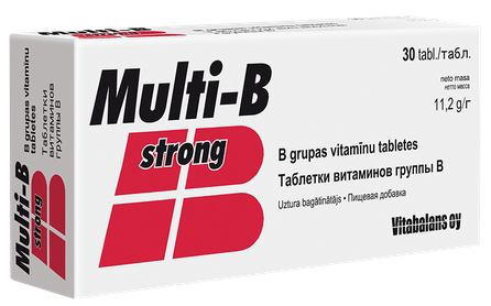 VITABALANS Multi-B Strong tabletes, 30 gab.