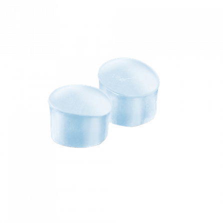 QUIES Transparent Silicone ear plugs, 6 pcs.