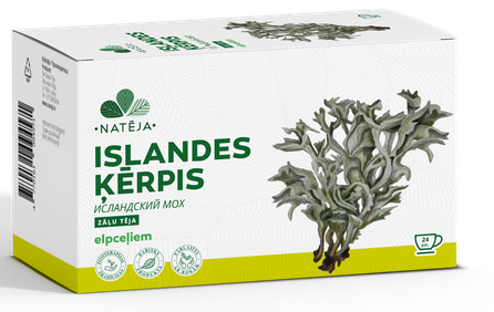 NATĒJA Icelandic Lichen 1.5 g tea bags, 24 pcs.