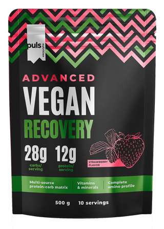 PULS NUTRITION Advanced Vegan Recovery Strawberry порошок, 500 г