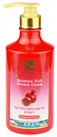 HEALTH&BEAUTY Dead Sea Minerals Pomegranates Extract shower cream, 780 ml