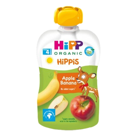 HIPP Organic Apple Banana (4+) пюре, 100 г