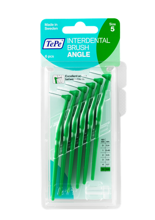 TEPE Angle Size 5 0,8 mm interdental brush, 6 pcs.