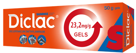 DICLAC 23,2 mg/g gel, 50 g