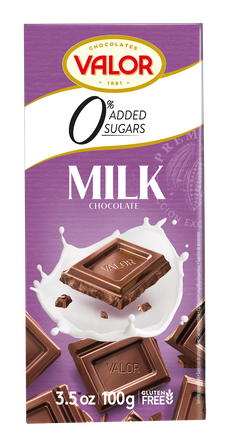 VALOR No Added Sugar Milk chocolate, 100 g