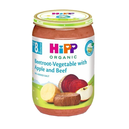 HIPP bietes un dārzeņi, no 8mēn biezenis, 220 g