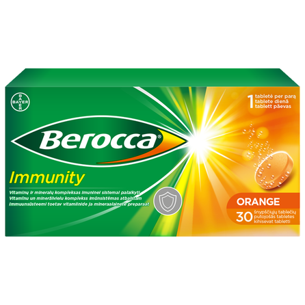 BERROCA Immunity effervescent tablets, 30 pcs.