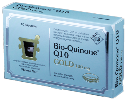 PHARMA NORD Bio-Quinone Active Gold 100 mg kapsulas, 60 gab.