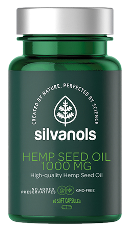 SILVANOLS Premium Hemp Seed Oil 1000 mg capsules, 60 pcs.
